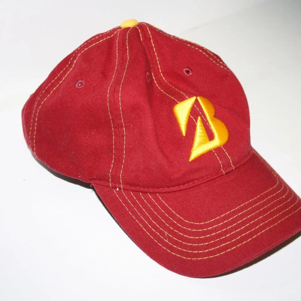 🔴⛳ Men’s Red Bridgestone Golf Hat · OS ⛳🔴
